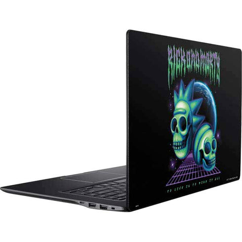 Adult Swim Rick and Morty Neon Skulls Ativ Book 9 (15.6in 2014) Skin
